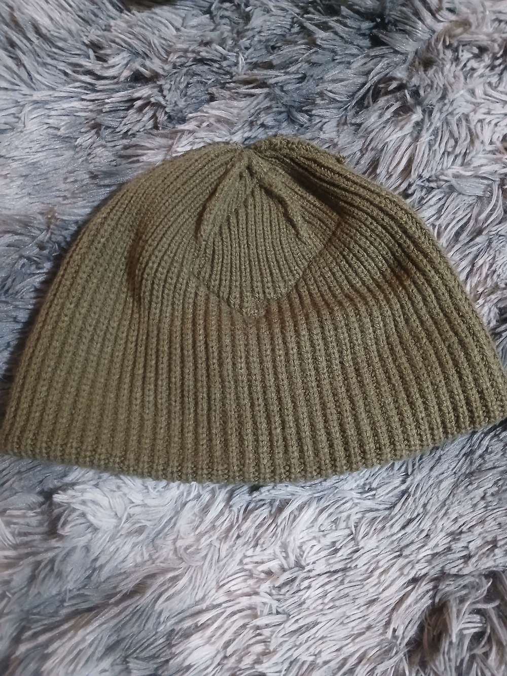 Rare Ralph Lauren Polo Marine Olive Green Patch Knit Hat - Picture 7 of 8